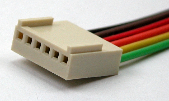 KK 2,54 Female Housing Connector 6-polig met 30cm kabel