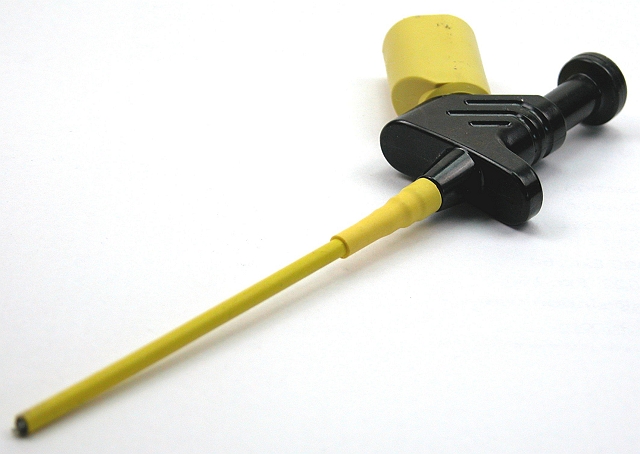 Safety Clamptype Test probe ø4mm black IEC1010