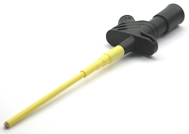 Safety Clamptype Test probe ø4mm black IEC1010