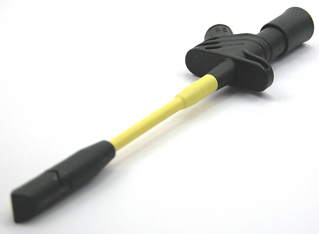 Safety Clamptype Test probe ø4mm black IEC1010