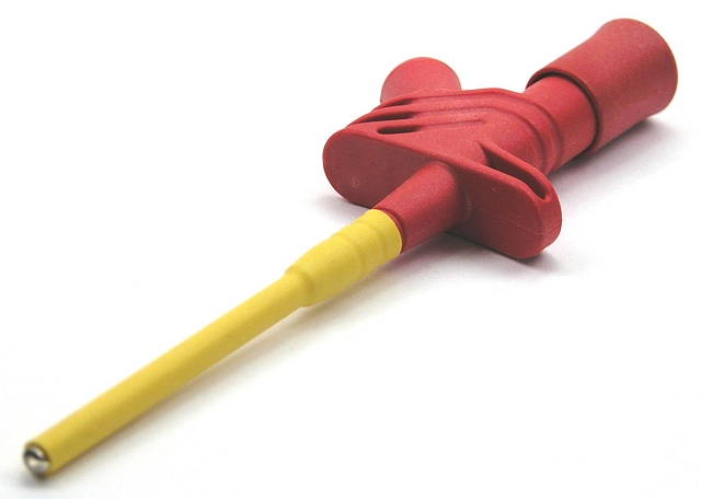 Safety Clamptype Test probe ø4mm red
