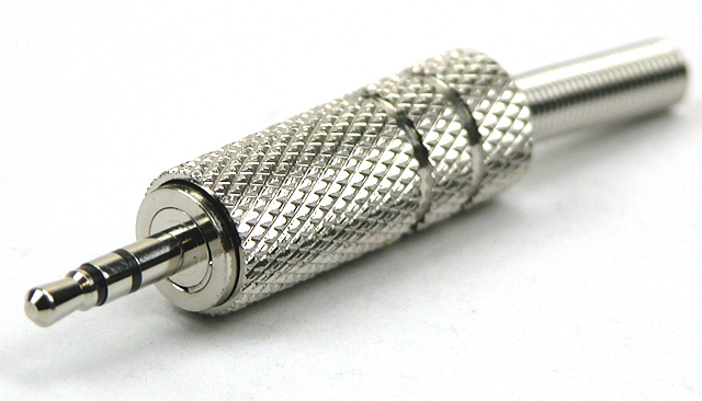 Jack plug 2,5mm stereo metal