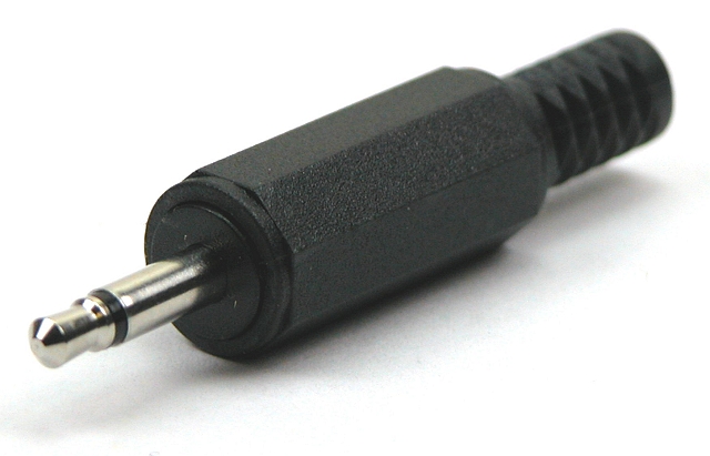 Jack plug 3,5mm mono plastic