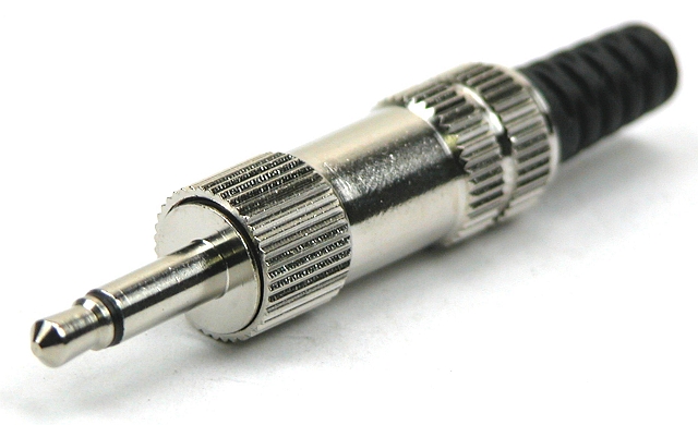 Jack plug 3,5mm mono metal