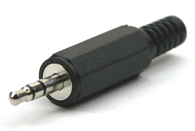 Jack plug 3,5mm stereo plastic