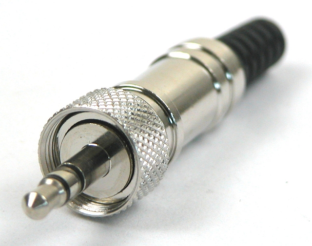 Jack plug 3,5mm stereo metal screwversion