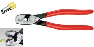 Crimping Plier for end sleeves 0,5-6mm² 180mm - frontloading