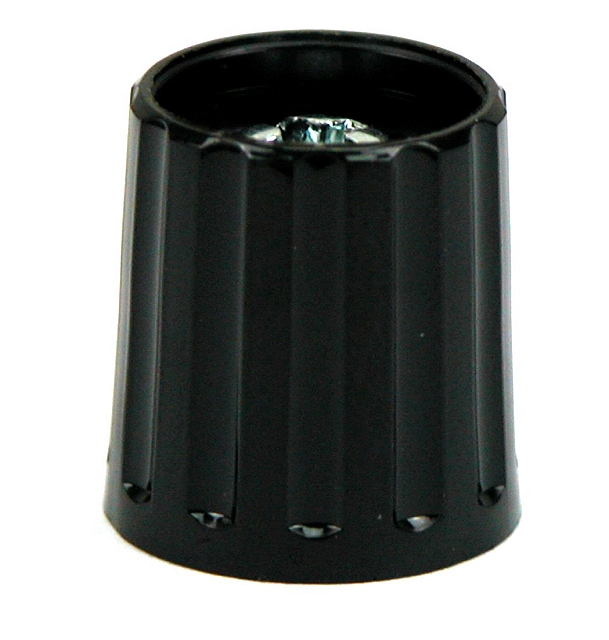 Spantangknop ø15mm/16,3h 4mm as - zwart