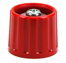 Control Knobs ø21mm/17,5 6mm axle - red
