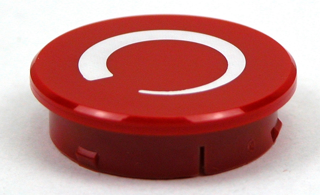 Deksel 10mm red - met zwelpijl