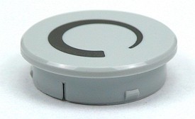 Deksel 10mm light grey - met zwelpijl