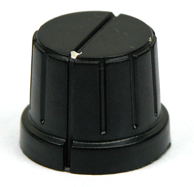 Control Knobs ø20mm/15h 6mm axle - black