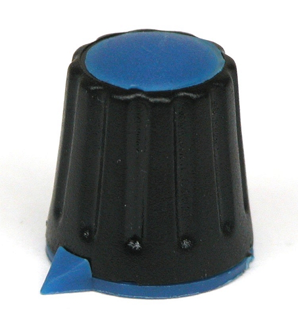 Push-On knob ø17,4x18,5mm - 6mm shaft - with arrow