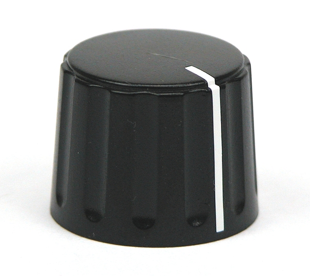 Push-On knob ø21,5x17,1 - 6mm shaft - with lne