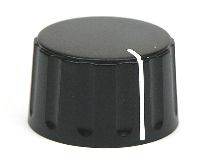 Push-On knob ø28,5x17,1 - 6mm shaft - with lne