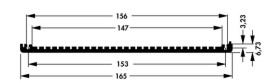 Profiel 165 x 6,73 x 234mm - blank