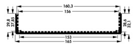 Profiel 165 x 32,1 x 234mm - blank