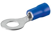 x100 Ring kabelschoen 5,0mm blauw
