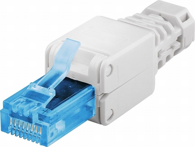 RJ-45 Konnektor CAT 6A - keine werkzeuge benötigt