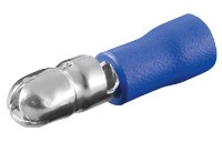 x100 Male bullet disconnector 5mm blue