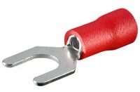 x100 Spade terminal 5,0mm red