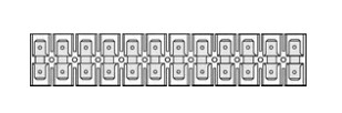 Verbinderstrip 12x 2,8x0,8mm - uitlopend