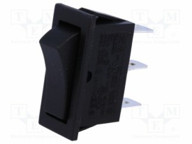 Rocker switch 14x33mm 10A/250V off - momentary