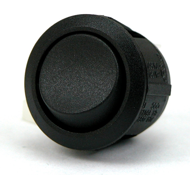 Wipschakelaar 250Vac/10A ø23mm -  moment-uit-moment