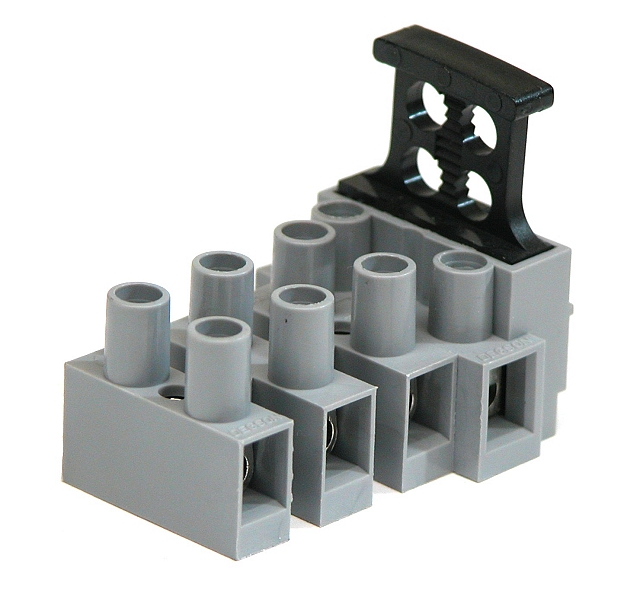 Terminal block with fuseholder 2-pos - UL94-V2