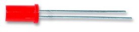 Led 5mm Flat-Top 5mcd - rood