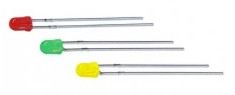 Led ø5mm 5Vdc 17,5mA 12-25mcd 30° - rot diffus