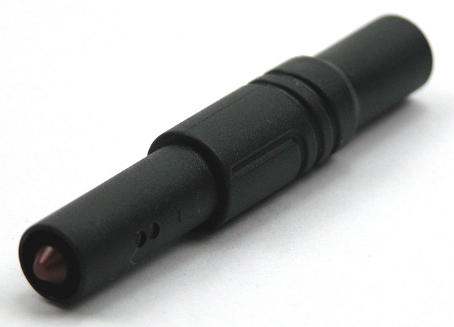 Sicherheits Laborstecker ø4mm - schwarz