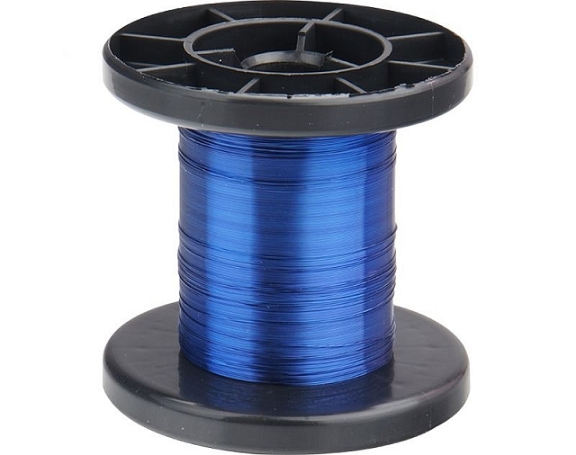 x100m Kupferlackdraht ø0,15mm - blau