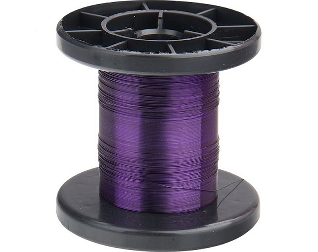 x100m Enamelled Copper Wire ø0,15mm - purple