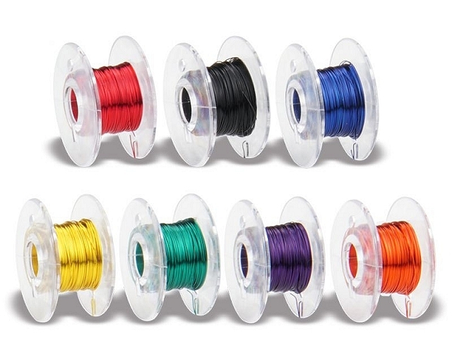 Enamelled Copper Wire ø0,15mm - set of 7 colours - 7 x 10m