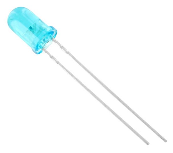 LED 5mm blauw 100mcd - uitlopend