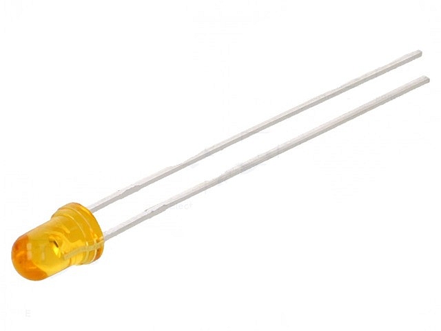 LED 3mm oranje 1600mcd 30° - helder