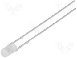 LED ø5mm wit water clear 198mcd 20°