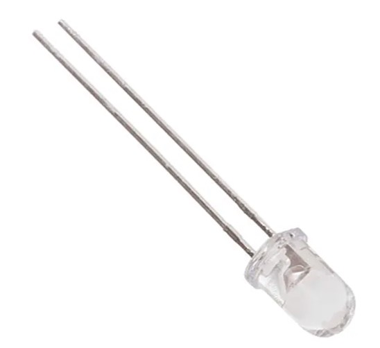 LED 3mm wit 1200mcd 20° - uitlopend