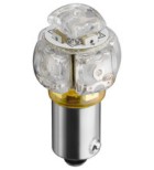 LED BA9S 14,2V 948mcd/4,7 lumen 176° <1000K 605nm - yellow