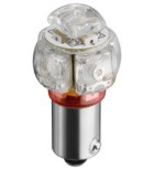 LED BA9S 14,2V 948mcd/4,7 lumen 176° <1000K 625nm - red