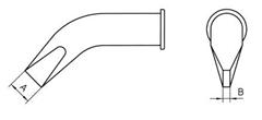 Soldertip screwdrivermodel bent 10,0mm/2,0mm