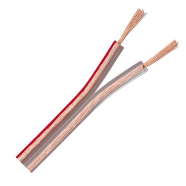 x25m Luidsprekersnoer CU 2x1,5mm²  -  transparant