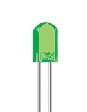 Led 2,5x5mm green diffuse 565nm 4,5mcd 100°