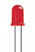 LED ø5mm Low Current(2mA) rood diffuus 627nm 2,8mcd 60°