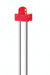 LED ø1,8mm rood diffuus 627nm 14mcd 70°