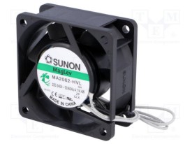 AC Ventilator 60x60x25mm 27,9 m³/uur 30dBA - 230Vac