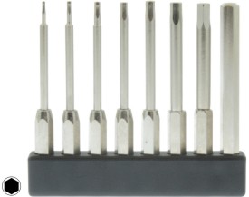 Minibit set 45mm - 0,7/0,9/1,3/1,5/2,0/2,5/3,0/4,0 - zeskant