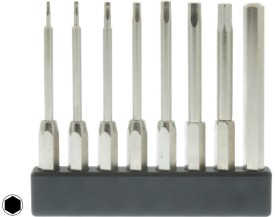 Minibit set 45mm - 0,7/0,9/1,3/1,5/2,0/2,5/3,0/4,0 - hexagon