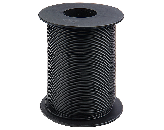 x100m hook-up wire ø0,5mm² 500V - black